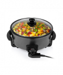 Elektriline pann Tristar, XL, PZ-9135, Diameter 30 cm, Grill, 1500 W, Lid included, Fixed handle, Black