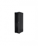 Lanberg, Rack cabinet 19" free-standing 47U/800x1000 (flat pack) with glass door, LCD, FF01-8047-12BL, Black