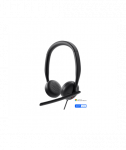 Dell Headset WH3024 Built-in microphone USB-C, USB-A Black