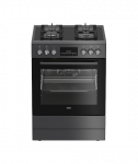 Pliit BEKO, FBM62330GADSN, Hob type Gas, Oven type Electric, Grey, Width 60 cm, Grilling, LED, Depth 60 cm, 72 L