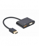 I/O ADAPTER HDMI TO HDMI/VGA/A-HDMIM-HDMIFVGAF-01 GEMBIRD