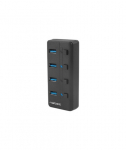 Natec USB 3.0 HUB, Mantis 2, 4-Port, On/Off with AC Adapter