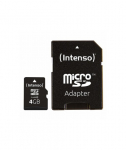 MEMORY MICRO SDHC 4GB C10/W/ADAPTER 3413450 INTENSO