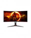 M&auml;ngumonitor AOC, CU34G2XP/BK, 34", VA, 21:9, 180 Hz, 1 ms, 3440 x 1440 pixels, HDMI ports quantity 2, Black