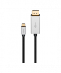 Goobay USB-C to DisplayPort Adapter Cable  60176 2 m, Silver/Black, DisplayPort, Type-C