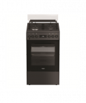 Pliit Whirlpool, W5G8LMSWTA, Hob type Gas, Oven type Electric, Anthracite, Width 50 cm, Depth 60 cm, 60 L