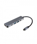 Fixed, 5-port USB-C HUB Mini for laptops and tablets, FIXHU-MN-GR, Gray