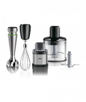 Braun, Hand Blender, MQ9138XI MultiQuick 9, Hand Blender, 1200 W, Number of speeds 3, Chopper, Ice crushing, Black/Stainless