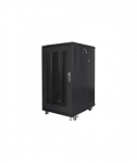 Lanberg, Rack cabinet 19" free-standing 22U/600x800 (flat pack) with mesh door, FF01-6822-23B, Black