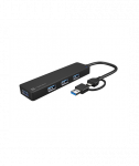 Natec USB 3.0 HUB, Mayfly, 4-Port, Black