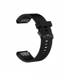 Fixed | Silicone Strap for Garmin QuickFit 20mm | Black