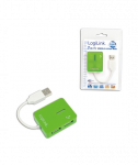 Logilink USB 2.0 Hub 4-Port, Smile, Green