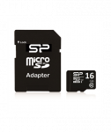 Silicon Power 16 GB, MicroSDHC, Flash memory class 10, SD adapter