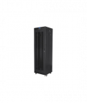Lanberg, Rack cabinet 19" free-standing 42U/600x600 (flat pack) with mesh door, LCD, FF01-6642-23BL, Black
