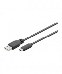 Goobay USB 2.0 cable 1,8 m, Black, USB 2.0 male (type A), USB-C male