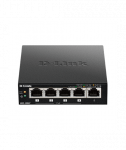 D-Link, Switch, DGS-1005P, Unmanaged, Desktop, Gigabit Ethernet (copper) ports quantity 5, Power over Ethernet (PoE) ports