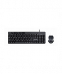 Klaviatuur Gembird, Multimedia desktop set, KBS-UM-04, and Mouse Set, Wired, Mouse included, US, Black