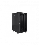 Lanberg Rack cabinet 19" free-standing 22U/800x1000 (flat pack) with glass door lCD V2, black | Lanberg