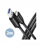 CABLE USB-C TO USB3.2 2M/BLACK BUCM3-AM20AB AXAGON