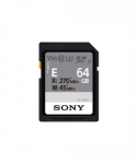 Sony, UHS-II Memory Card, SF-E SDXC Class10, 64 GB, SDXC Memory Card, Flash memory class U3, V30