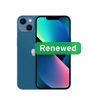Grade A, Apple iPhone 13, 6.1" Super Retina XDR OLED, 5G, 128GB, Blue, iOS, Apple Renew