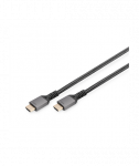 Digitus 8K PREMIUM HDMI 2.1 Connection Cable DB-330200-010-S Black, HDMI to HDMI, 1 m