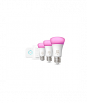Philips Hue WCA Starter Kit 9W A60 E27 3pcs, Bridge, Switch