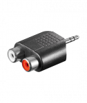 Goobay RCA adapter. AUX jack 3.5 mm male to 2 stereo female 11604