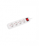 Lanberg Cable Power Strip, 4X French Outlets with Switch, Quality-Grade Copper, 1.5 m | PS1-04E-0150-W