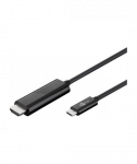 Goobay, Black, USB-C male, HDMI male (type A), USB-C to HDMI, 1.8 m