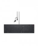 Dell, Collaboration Keyboard, KB525C, Keyboard, Wired, Ukrainian (QWERTY), Black, USB-C