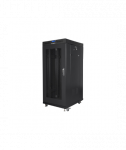 Lanberg Rack cabinet 19" free-standing 27U/600x800 (flat pack) with mesh door ICD V2, black | Lanberg