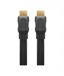 Goobay 61729 High Speed HDMI FLAT-cable with Ethernet, Gold Plated, 2m