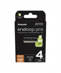 Panasonic, AA, 2500 mAh, 4 pc(s), ENELOOP Pro BK-3HCDE/4BE