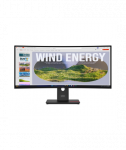 Lenovo ThinkVision, T34WD-40, 34", VA, 21:9, 120 Hz, 4 ms, 3440 x 1440 pixels, 300 cd/m&sup2;, HDMI ports quantity 1, Eclipse black