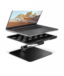 AXAGON STND-LQB stand for notebooks and tablets, Adjustable Height, Angle, 10-17.3", Maximum weight (capacity) 5 kg, Black