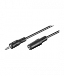 Goobay Headphone and audio AUX extension cable, 3-pin 3.5 mm 50090 5 m