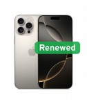 Grade C, Apple iPhone 16 Pro, 6.3" OLED, 5G, 256GB, Natural Titanium, iOS, Apple Renew