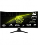 LCD Monitor MSI MAG 346CQ 34" Gaming/Curved Panel VA 3440x1440 16:9 180 Hz 1 ms MAG346CQ