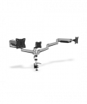 Digitus Desk Mount, Triple Monitor Gas Spring Mount DA-90363, Adjustable Height, Tilt, Swivel, 15-27", Maximum weight