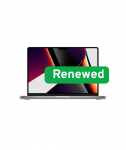 Apple, RENEW Grade C, MacBook Pro 14? A2442, 14.2" Liquid Retina XDR Display, Apple M1 Pro, 16 GB unified memory, 1 TB SSD