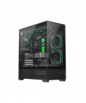 Gamemax Case, VISTA 2 AB, Black, Midi Tower, Power supply included No