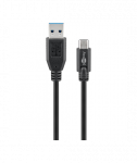 Goobay Sync & Charge Super Speed 73141 3 m, Black, USB 3.0 type A (male), USB -C