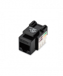 Digitus Class D CAT 5e Keystone Jack DN-93501 Unshielded RJ45 to LSA, Black