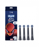 Oral-B Replacement brush heads, iO kids Refills Spiderman, Heads, For kids, Number of brush heads included 4