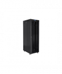 Lanberg, Rack cabinet 19" free-standing 42U/800x1000 (flat pack) with glass door, LCD, FF01-8042-12BL, Black