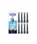 Hambaharja otsikud Oral-B, iO UltimateClean, Heads, For adults, Number of brush heads included 8, Black