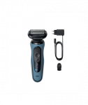 Pardel Braun, Series 5 52-A1000s, Operating time (max) 50 min, Wet & Dry, Lithium Ion, Blue/Black