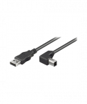 Goobay USB 2.0 Hi-Speed Cable 90&deg;, Black Goobay