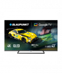 Blaupunkt QLED TV, 43QBG6000S, 43, Smart TV, Google TV, Black